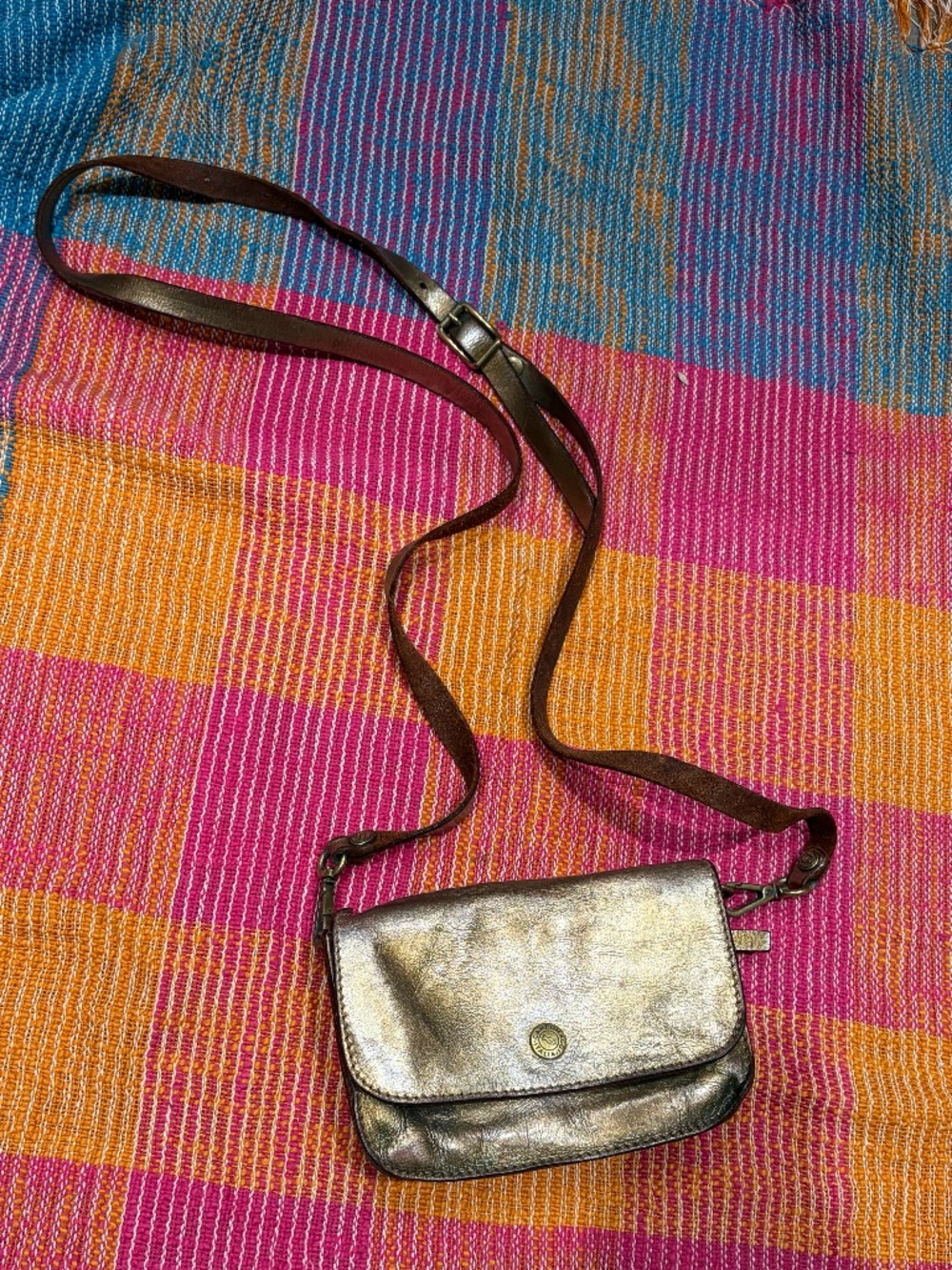 Campomaggi Mini Crossbody Bag in Metallic (Vintage)